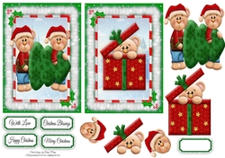 2 6x4 Bear In A Box & Bears With A Christmas Tree Toppers