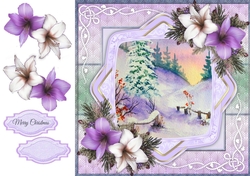 Beautiful Christmas Painting 8x8