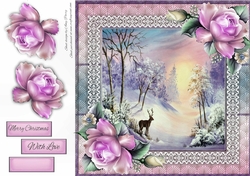 Beautiful Deer Scenery 8x8