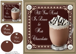 Yummy Hot Chocolate 8x8