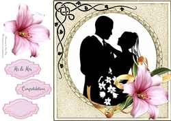 Beautiful Silhouette Couple 8x8