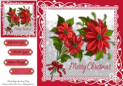 Beautiful Christmas Flowers 8x8