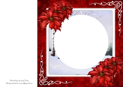 Beautiful Blank Christmas Insert 8x8