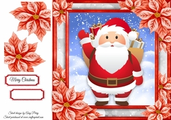 Adorable Santa With Presents 8x8