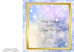 Beautiful Snowflake Insert Blank 8x8