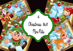 4 Elf & Reindeer 8x8 Mini Kits Bumper Kit!