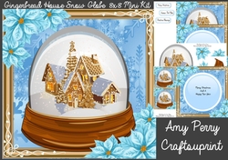 Ginger Bread House Snow Globe 8x8 Mini Kit