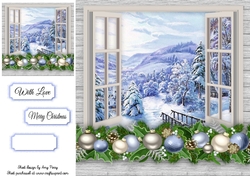 Beautiful Christmas With A View 8x8