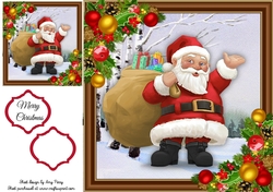 Santa Delivering The Presents 8x8
