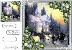 Beautiful Christmas Scene 8x8