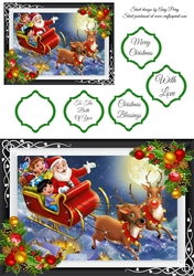 Santa On HIs Sleigh