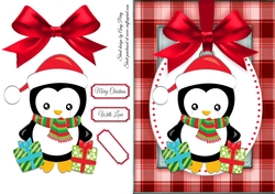 Gorgeous Penguin With Presents