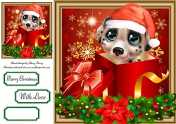 Beautiful Puppy In A Box 8x8