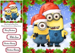 Christmas Minions 8x8