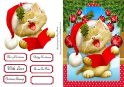 Festive Singing Christmas Cat