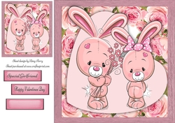 Gorgeous Love Bunnys 8x8