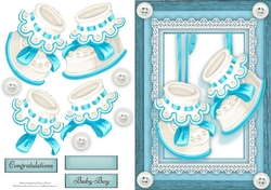 Beautiful Blue Baby Booties