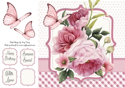 Beautiful Vintage Flowers 8x8