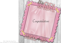 Baby Girl Insert 8x8