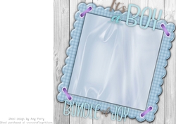 Baby Boy Blank Insert 8x8