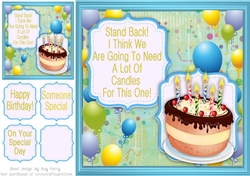 Need More Candles Humor 8x8