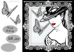 Beautiful Glamour Girl 8x8