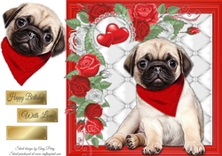 Gorgeous Pug 8x8