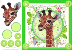 Gorgeous Gifraffe 8x8