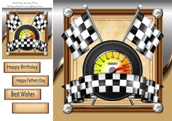 Speedometer & Flags 8x8