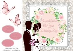 Congratulations On Your Wedding Day Couple 8x8