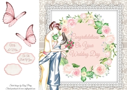 Congratulations On Your Wedding Day Couple 3 8x8