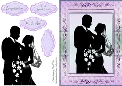 Beautiful Wedding Silhouette 8x8