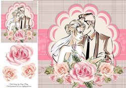 Beautiful Wedding Couple 8x8