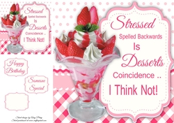 Ice Cream Sundae Humor 8x8