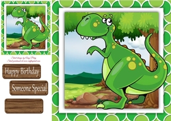 Big Green Dinosaur 8x8
