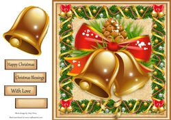 Gorgeous Christmas Bells 8x8
