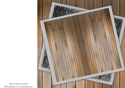 Metal & Wood Insert Blank 8x8