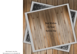 Metal & Wood Insert With Verse 8x8