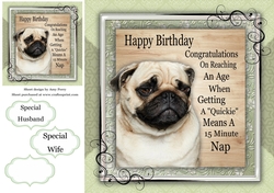 Funny Pug Adult Humor 8x8