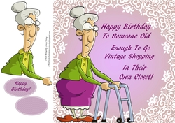 Old Lady Humor 3 8x8