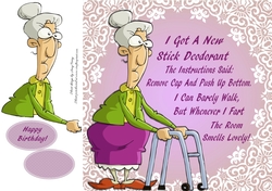 Old Lady Humor 6 8x8
