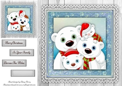 Gorgeous Polar Bear Family 8x8