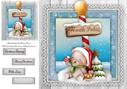 Gorgeous North Pole Bear 8x8