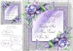 The Greatest Gift In Life Is Friendship Purple 8x8