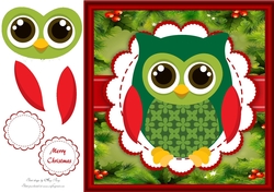 Gorgeous Christmas Owl 8x8