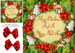 Beautiful Christmas Frame 3 8x8