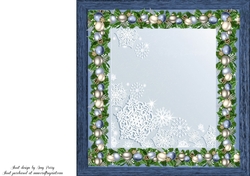 Gorgeous Tinsel & Bauble Blank Insert 8x8