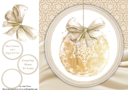Gorgeous Shabby Chic Bauble 8x8