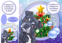 Oh Christmas Tree Humor Dog 8x8