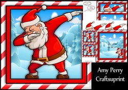 Santa Doing The Dab 8x8 Mini Kit